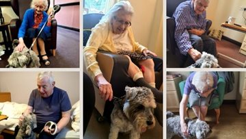 Manchester care home Residents delight at furry friend